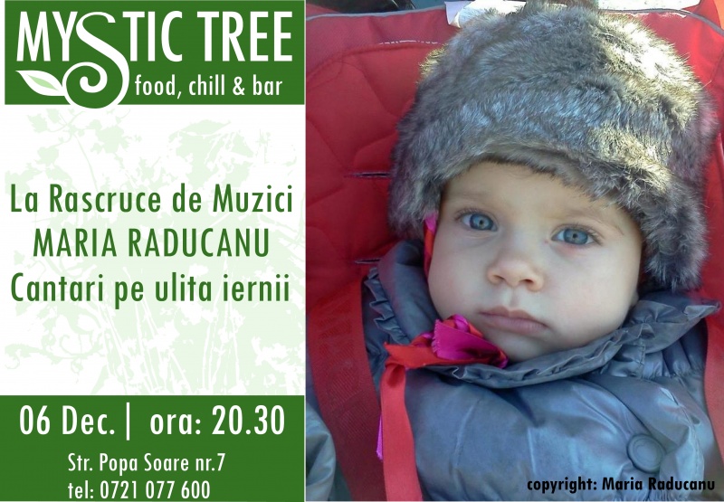 Concert Maria Răducanu în Mystic Tree din Bucureşti - afis-Maria-Raducanu