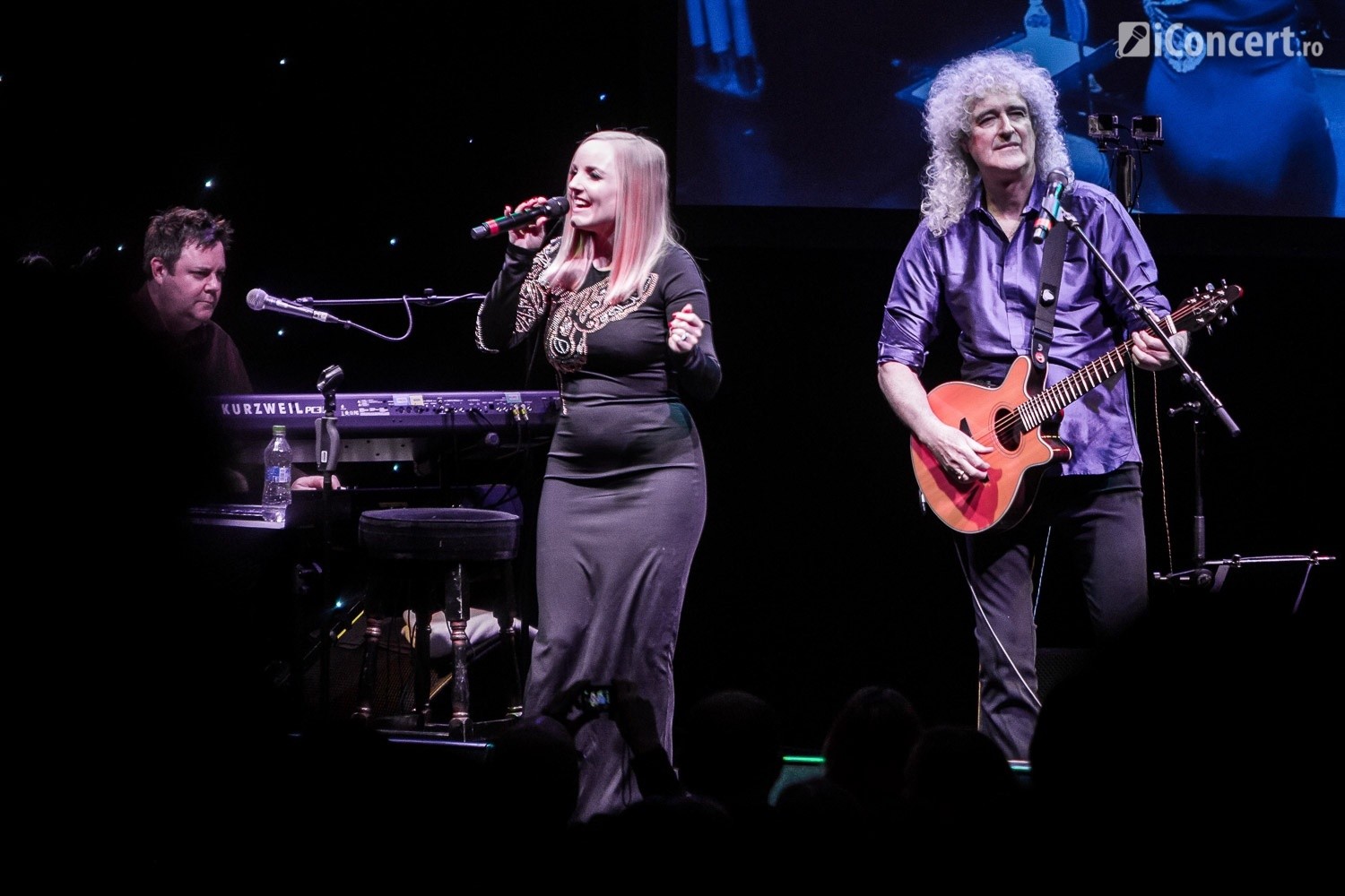 Brian May şi Kerry Ellis în concert la Bucureşti - Foto: Paul Voicu / iConcert.ro