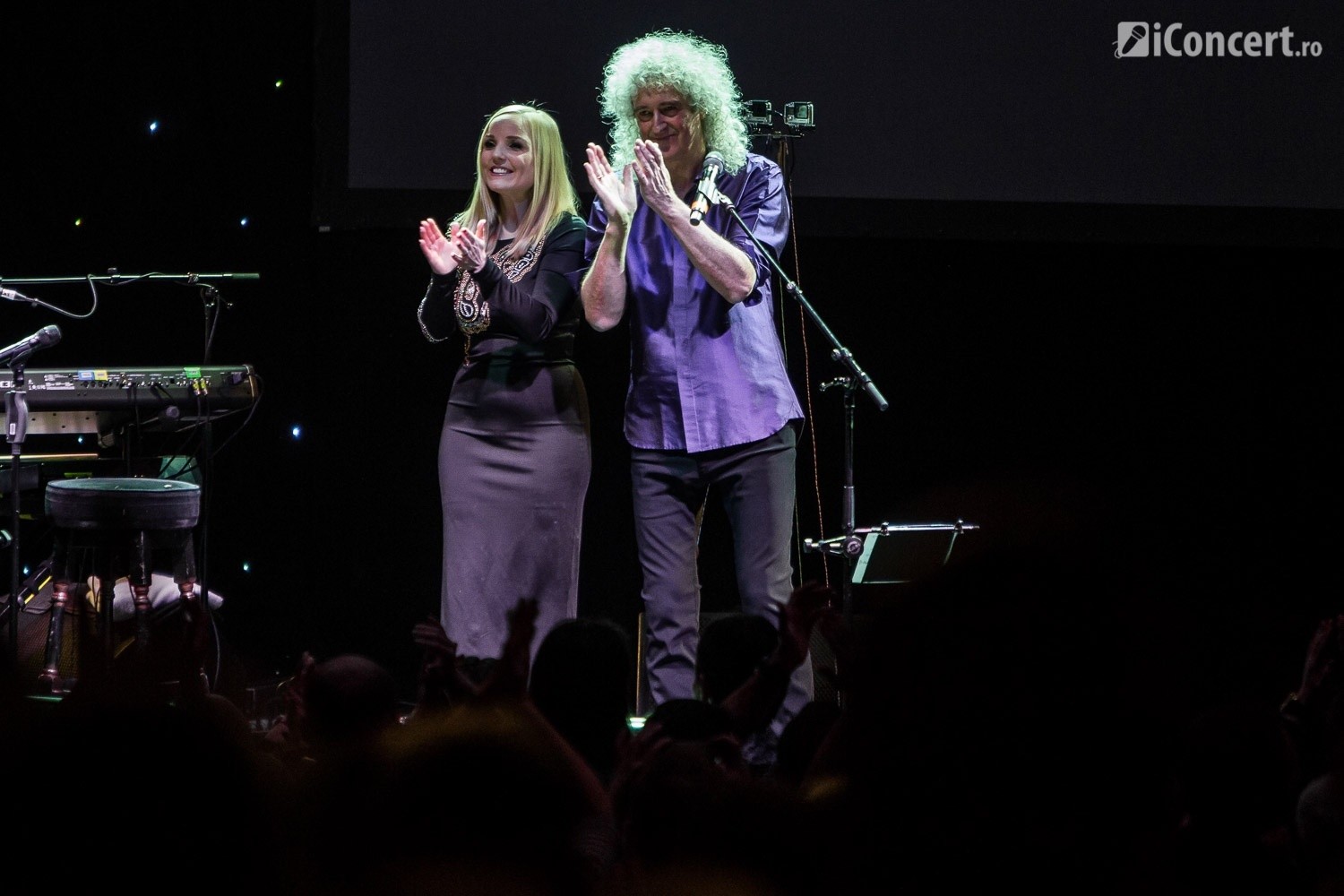 Brian May şi Kerry Ellis în concert la Bucureşti - Foto: Paul Voicu / iConcert.ro