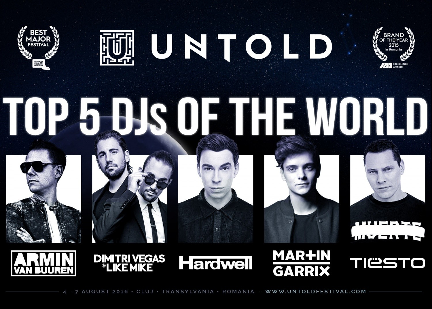 Top 5 DJs in the world la UNTOLD Festival 2016