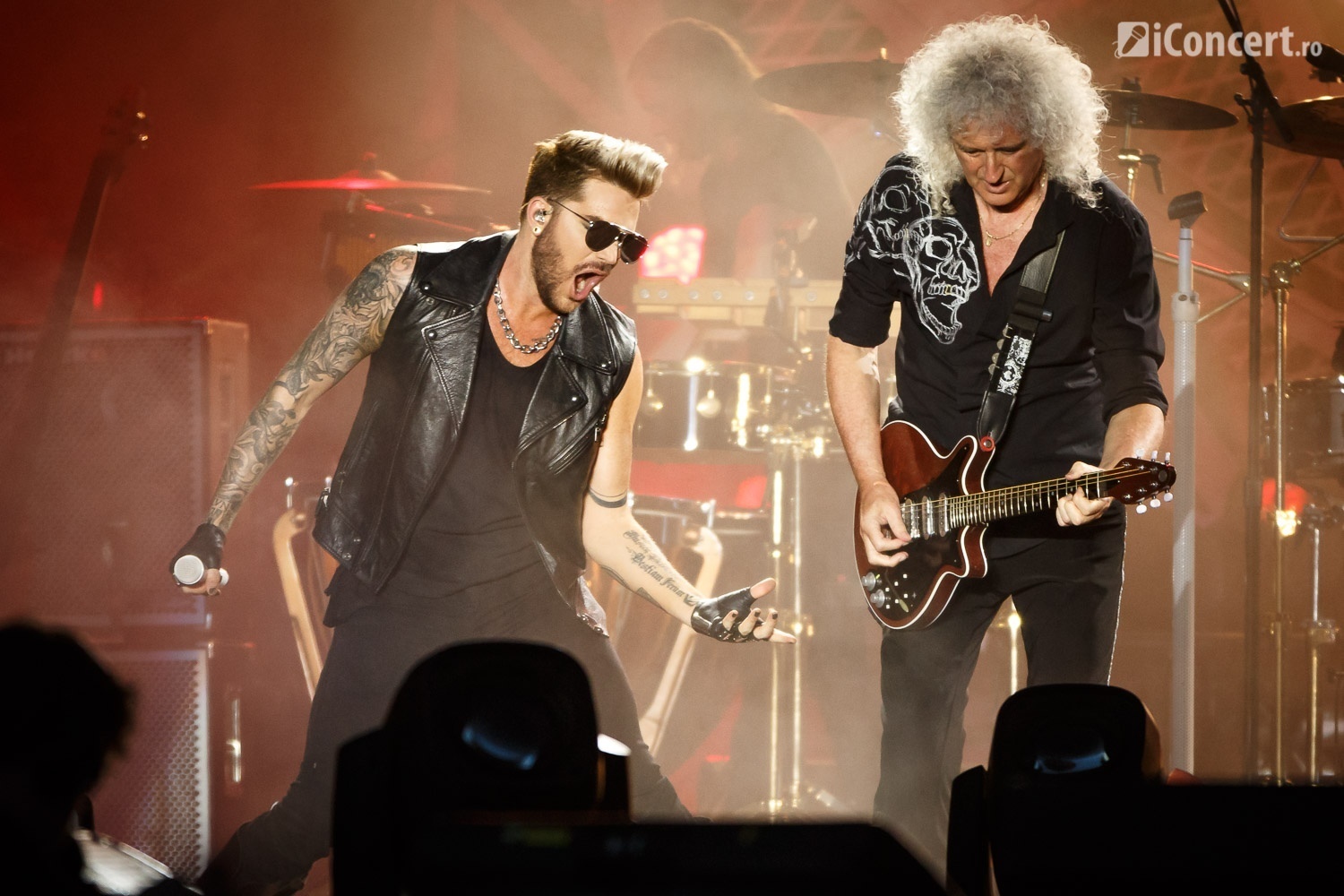 Adam Lambert şi Brian May - Foto: Daniel Robert Dinu / iConcert.ro